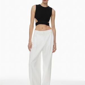 NWT Babaton Sculpt Knit Top OrchestrateTop Black Size XS. Purchased at Aritza.